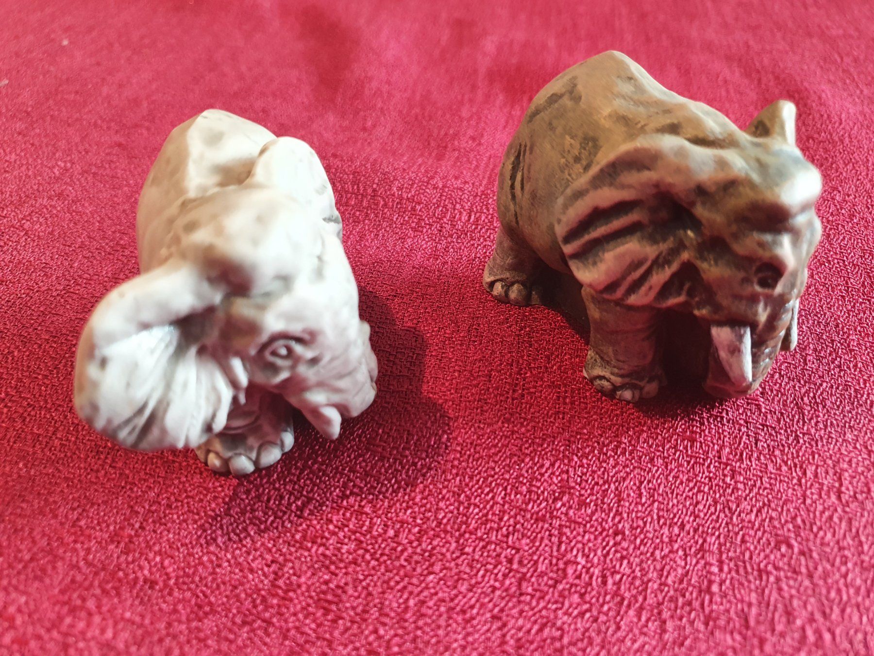 Figuren: 2 Elefanten Figuren aus Keramik – Gebraucht aus Auw von beretta1966 3
